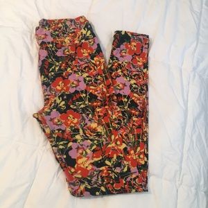 Lularoe floral pattern leggings